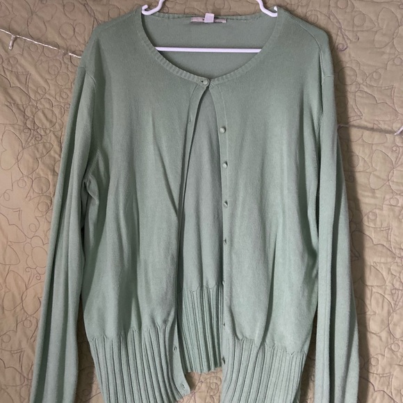 Merona XXL pastel green cardigan. - Picture 1 of 5